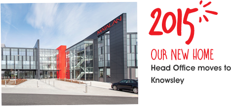 2015, Head Office moves to Knowsley