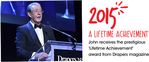 2015, John receives a lifetime achievement award